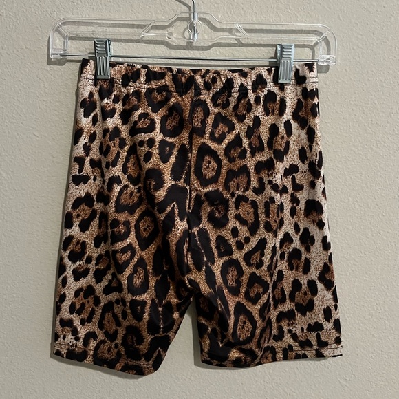 Cheetah high waisted biker shorts. Size XS. - Picture 2 of 2